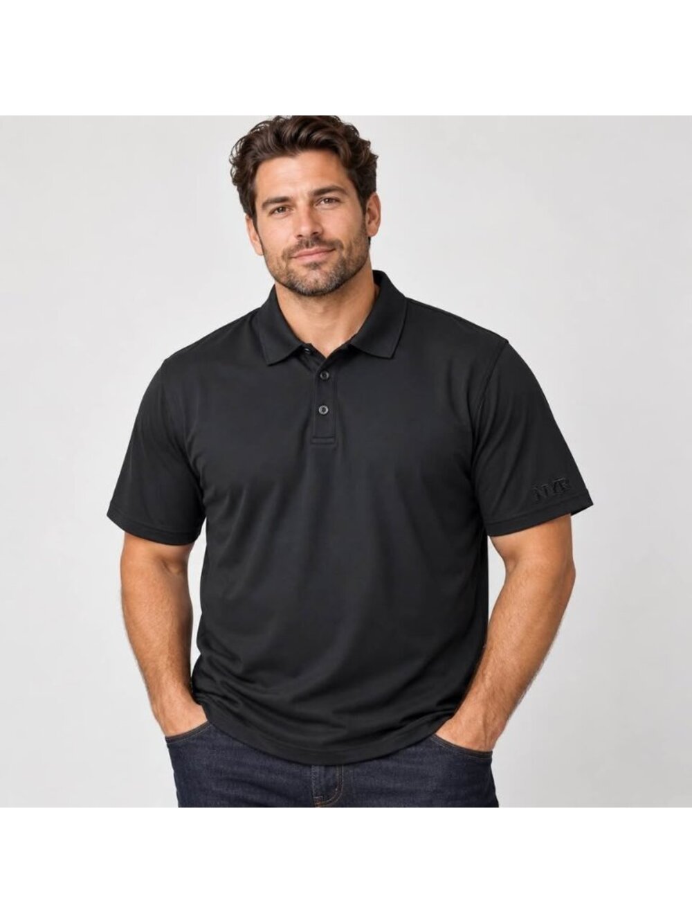 Under Armour New York Rangers NYR Polo Men’s XL Black Performance Golf Shirt